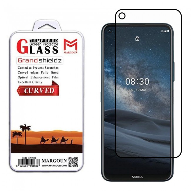 Nokia 8.3 5G Glass 3D Tempered Grand Shieldz Margoun - Black Frame