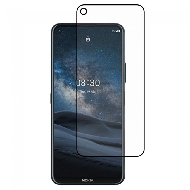 Nokia 8.3 5G Glass 3D Tempered Ultimate Margoun - Black Frame