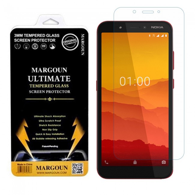 Nokia C1 Glass Tempered Ultimate Margoun - Clear