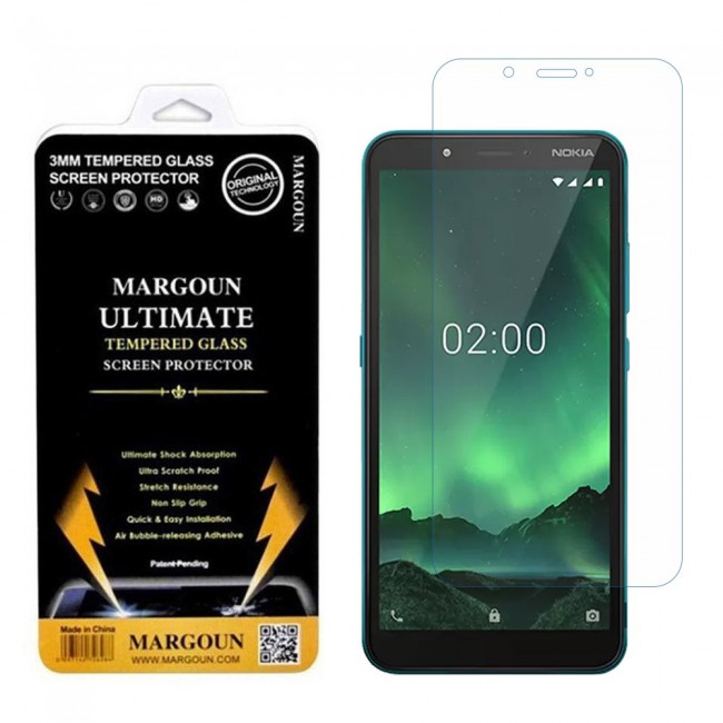 Nokia C2 Glass Tempered Ultimate Margoun - Clear