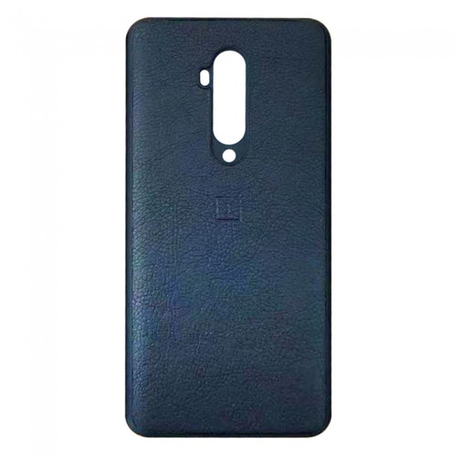 OnePlus 7T Pro Case Cover Protective Leather Case - Black , Dark Blue