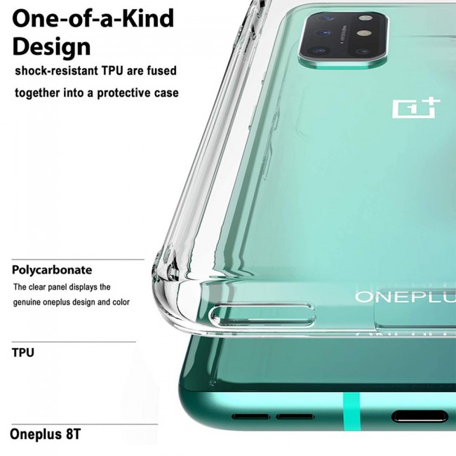 OnePlus 8T Clear TPU Case Cover Super Shieldz by Margoun 