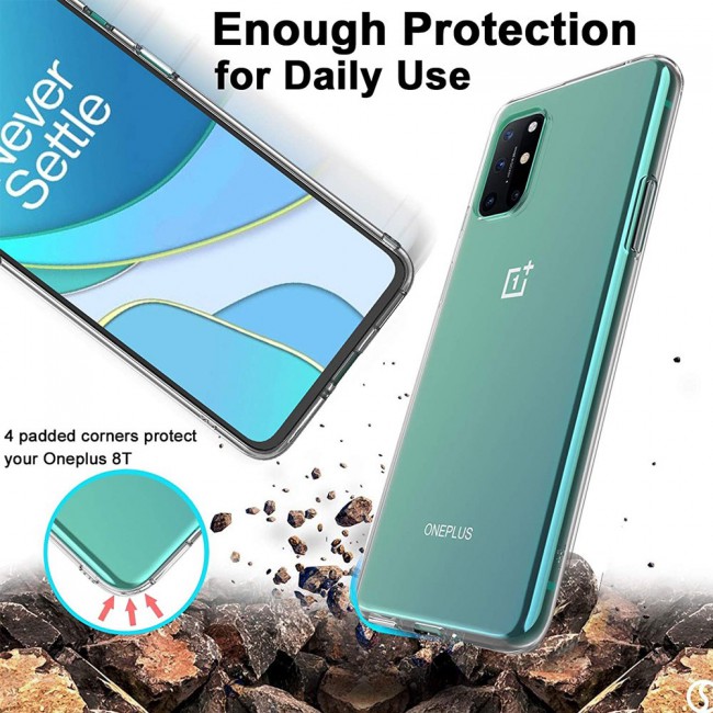 OnePlus 8T Clear TPU Case Cover Super Shieldz by Margoun 