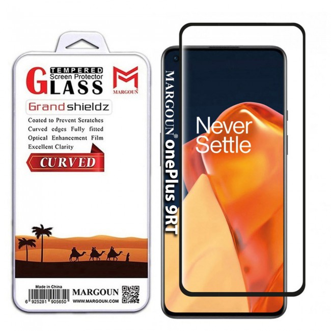 OnePlus 9RT 3D Tempered Screen Protector Grand Shieldz by Margoun - Black Edge