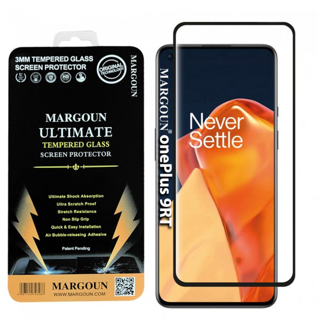 OnePlus 9RT 5G 3D Tempered Screen Protector Ultimate by Margoun - Black Edge