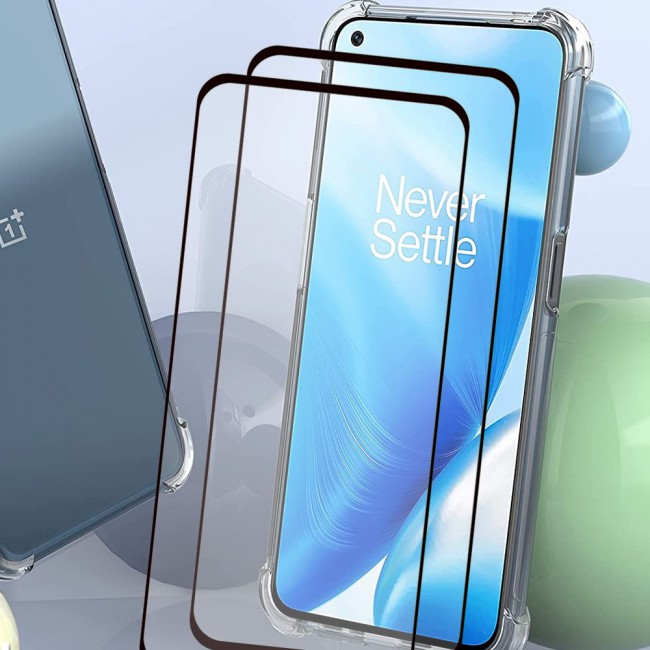 3Pack Margoun Gorilla TPU Case Cover with Two 3D Screen Protectors for OnePlus Nord 2 5G