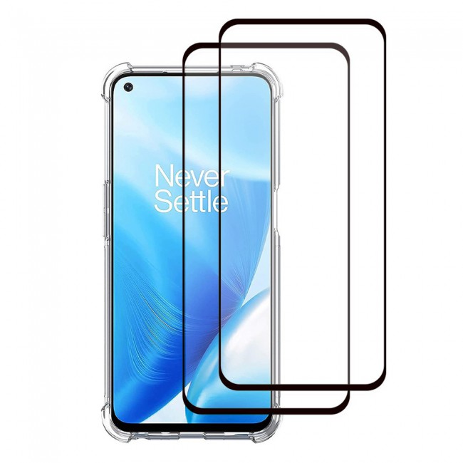 3Pack Margoun Gorilla TPU Case Cover with Two 3D Screen Protectors for OnePlus Nord 2 5G