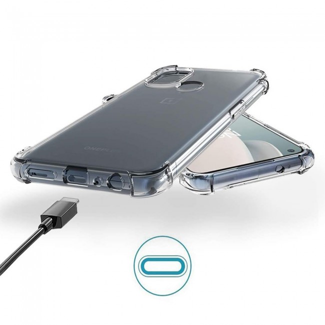 OnePlus Nord N100 Shockproof Gorilla TPU Case Cover and 3D Screen Protector by Margoun
