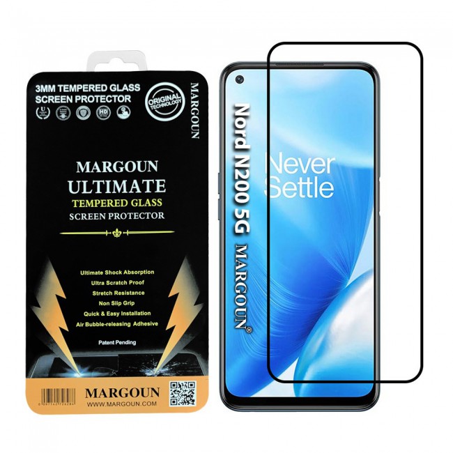 OnePlus Nord N200 5G Tempered 3D Screen Protector Ultimate - Margoun