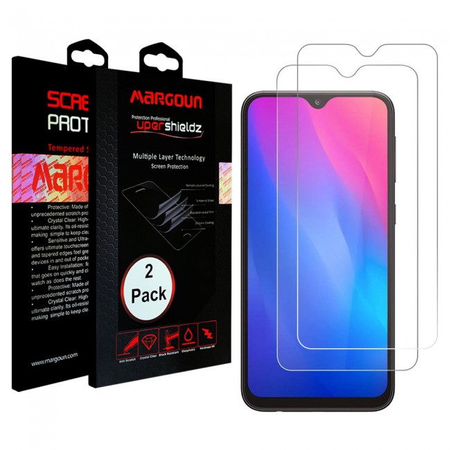 Oppo A11 Tempered Glass 2 Pack Super Shieldz by Margoun - Clear