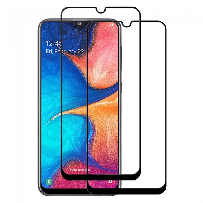 Oppo A15 Tempered Glass 9D 2Pack Super Shieldz by Margoun - Side Black