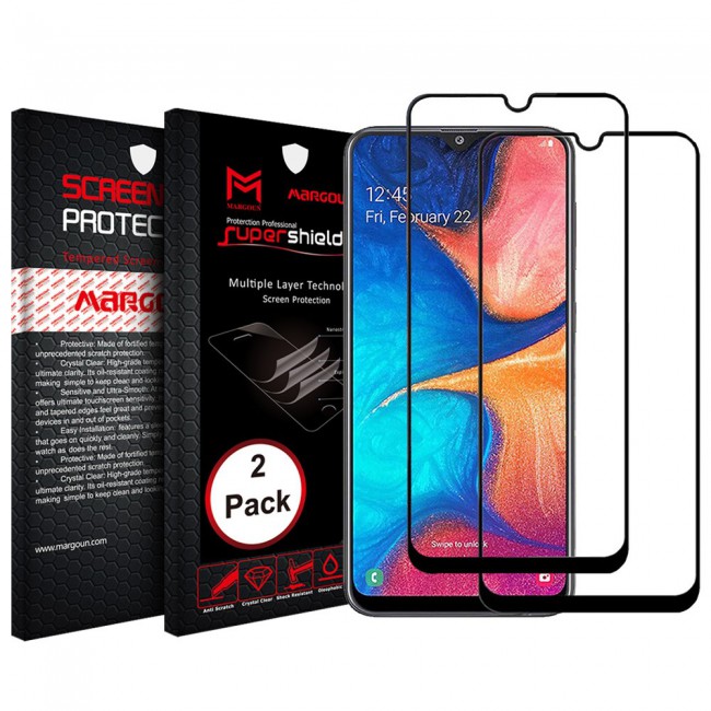 Oppo A15 Tempered Glass 9D 2Pack Super Shieldz by Margoun - Side Black