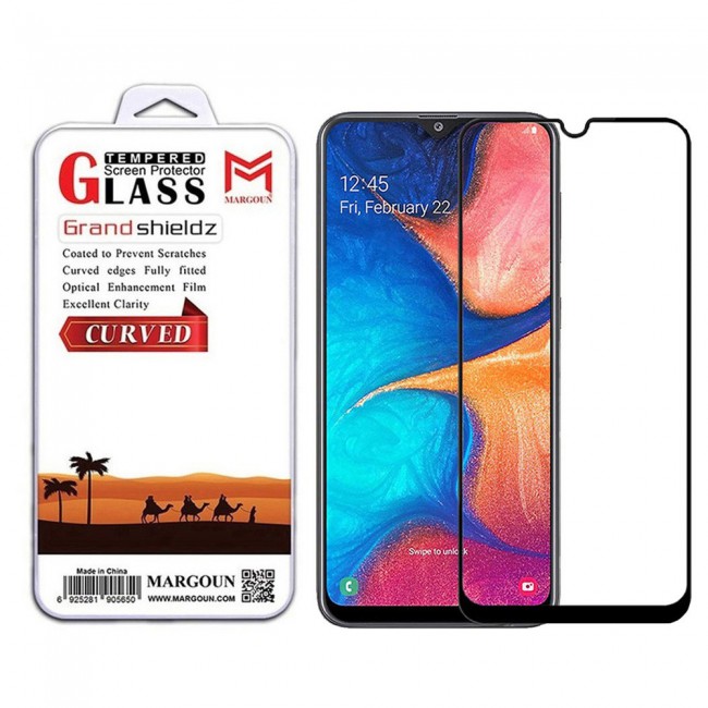 Oppo A15 Tempered Glass 9D Grand Shieldz by Margoun - Side Black