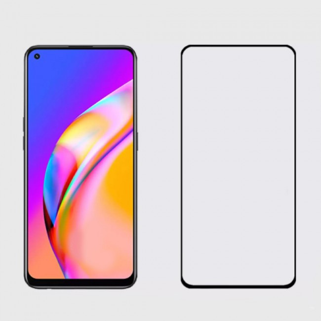 Oppo A94 Tempered Glass 3D Screen Protector Ultimate by Margoun - Side Black