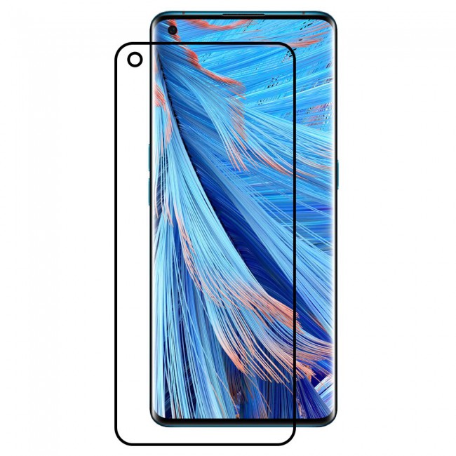 Oppo Find X2 Pro Tempered 9D Glass Ultimate Margoun - Black Frame