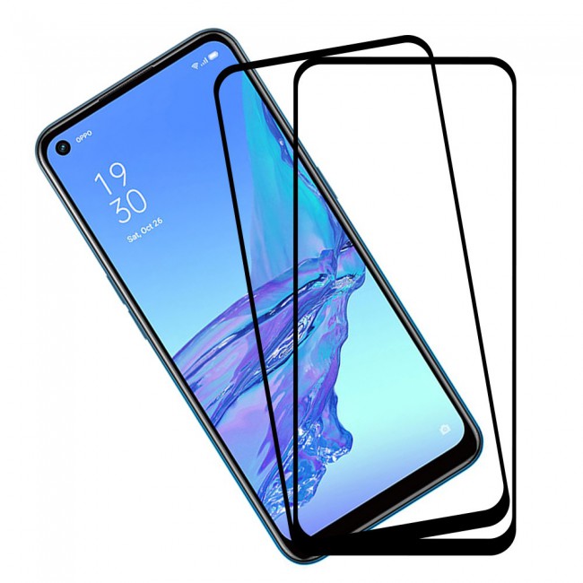 Oppo Reno4 SE Tempered Glass 9D 2Pack Super Shieldz by Margoun - Side Black