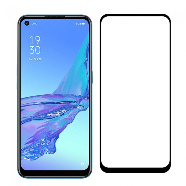Oppo Reno4 SE Tempered Glass 9D Grand Shieldz by Margoun - Side Black