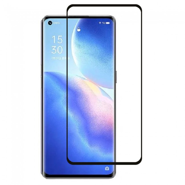 Oppo Reno 5 Pro Glass 3D Tempered Screen Protector Ultimate by Margoun - Side Black