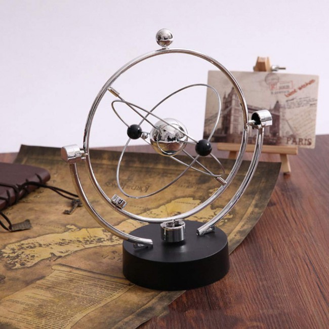 Orbital Kinetic Newton Cradle Home Decor Art Balance Balls
