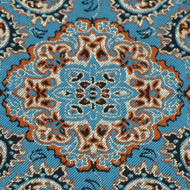 Margoun Persian Handmade Table Cloth with Traditional Pattern - Blue