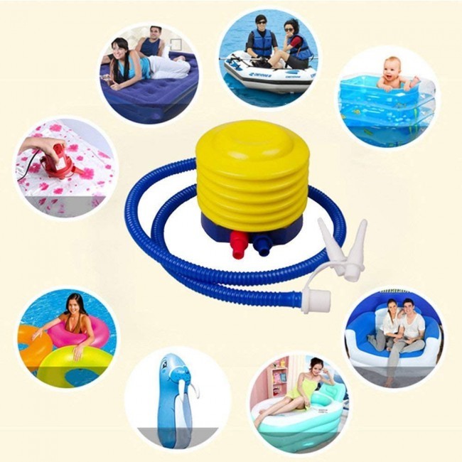 Margoun Inflatable Kids Pool Bath Tub 130cm with Foot Pump Inflator