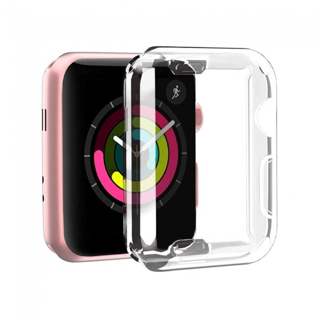 Margoun Protective TPU Case Cover and 3D Screen Protector for Apple Watch 44mm