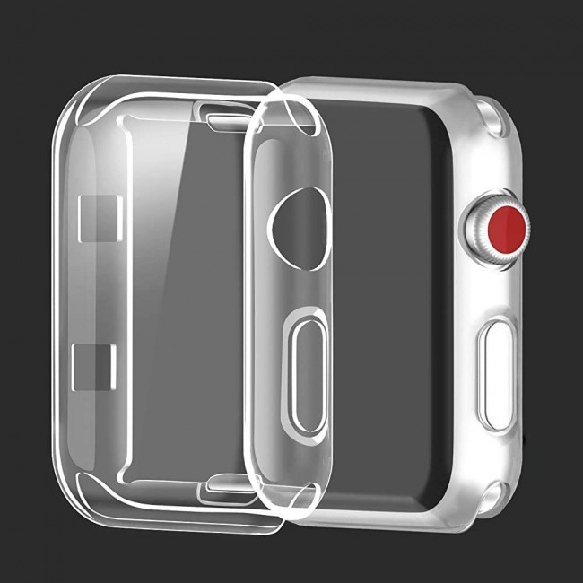 Margoun Protective TPU Case Cover and 3D Screen Protector for Apple Watch 44mm