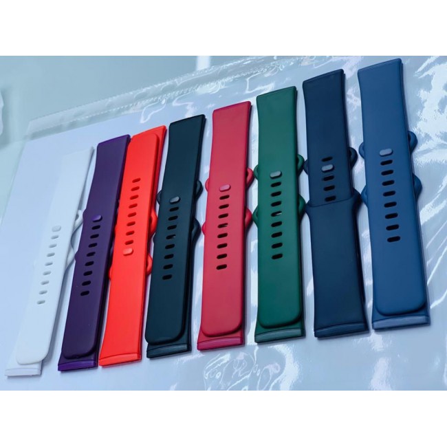 Silicone Rubber Infinity Band for Fitbit Versa 3 Medium-Long Length 230mm Henlein Series by Margoun - Red