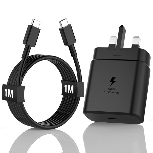 MARGOUN for Samsung 45W Fast Charger Type C for S24 Ultra, S23 Ultra, S22 Ultra, S21 Ultra, A55, A54, Z Flip5, Z Flip4, Z Fold5, Z Fold4, Tab S9 Ultra, S9, S8, S7, S6, A9, 5A Cable, Super PD 3.0 Charge / 1m Cable