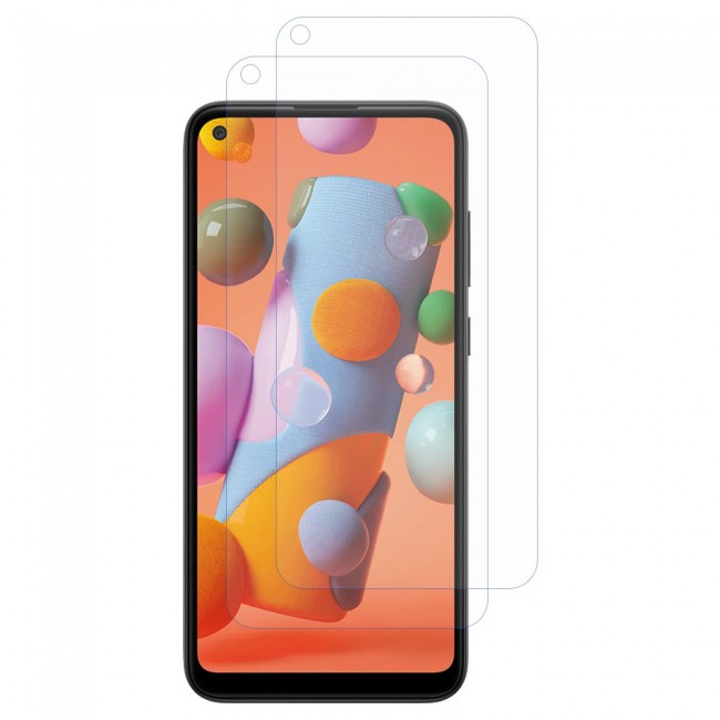 Samsung Galaxy A11 Tempered Glass 2 Pack Super Shieldz by Margoun - Clear