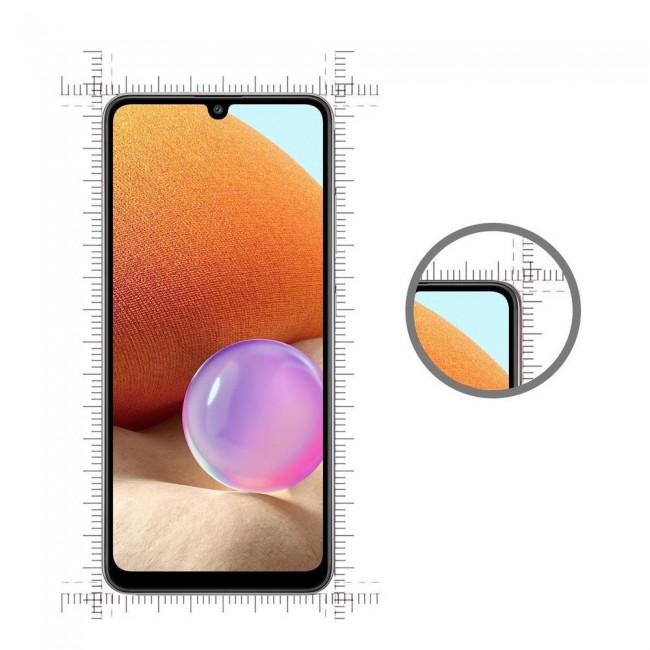 Samsung Galaxy A12 A32 5G Glass 3D Tempered Screen Protector Ultimate by Margoun - Black Edge