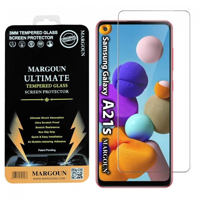 Samsung Galaxy A21s Clear Screen Protector Glass Ultimate by Margoun