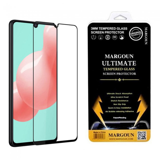 Samsung Galaxy A41 Tempered Glass 9D Ultimate Margoun - Black Frame