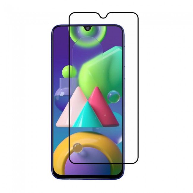 Samsung Galaxy A50s Tempered Glass 9D Grand Shieldz Margoun - Black Frame