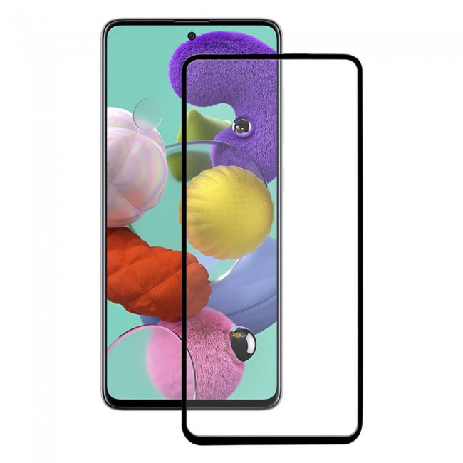Samsung Galaxy A51 Tempered 3D Glass 2-Pack Super Shieldz Margoun- Black Frame