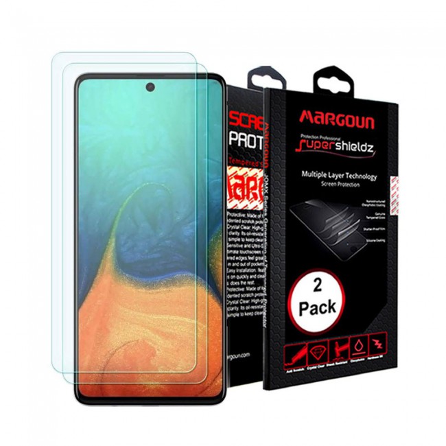 Samsung Galaxy A51 Tempered Glass 2 Pack Super Shieldz by Margoun - Clear