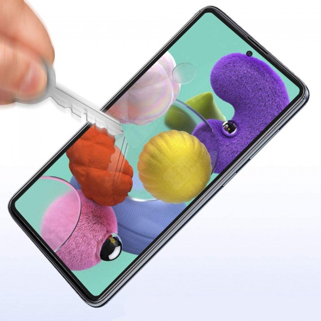 Samsung Galaxy A51 Tempered Glass 3D Ultimate Margoun - Black Frame