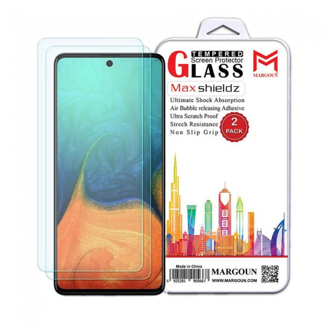Samsung Galaxy A71 Tempered Glass 2Pack Max Shieldz Margoun - Clear