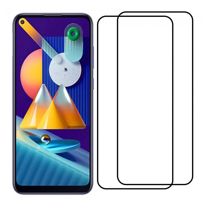Samsung Galaxy M11 Screen Protector 3D Glass 2-Pack Super Shieldz Margoun