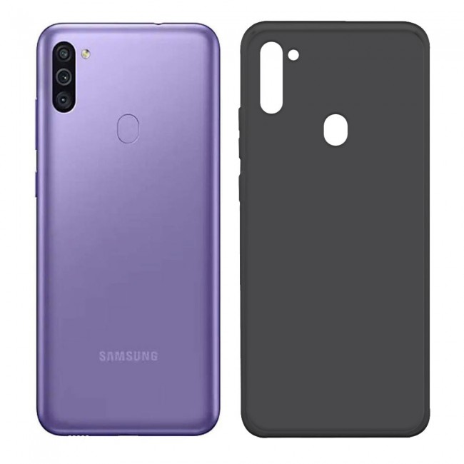 Samsung Galaxy M11 TPU Transparent Cover Margoun - Black