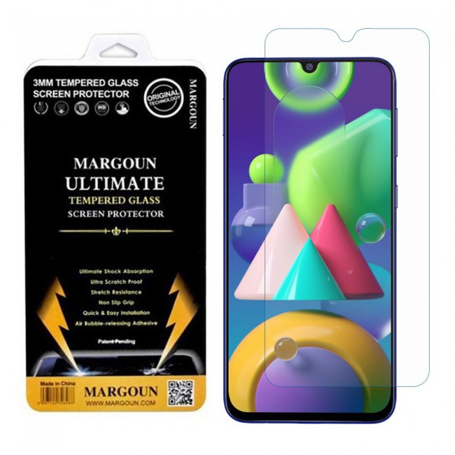 Samsung Galaxy M21 Tempered Glass Ultimate by Margoun - Clear