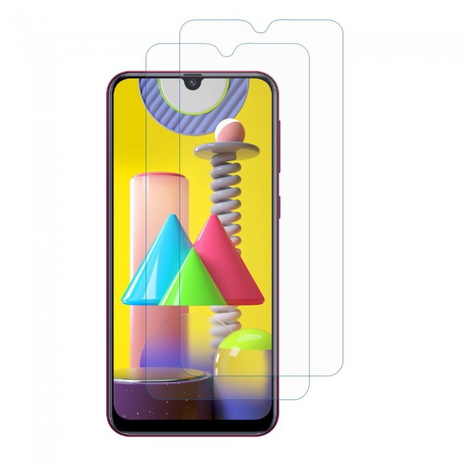 Samsung Galaxy M31 Tempered Glass 2 Pack Super Shieldz by Margoun - Clear