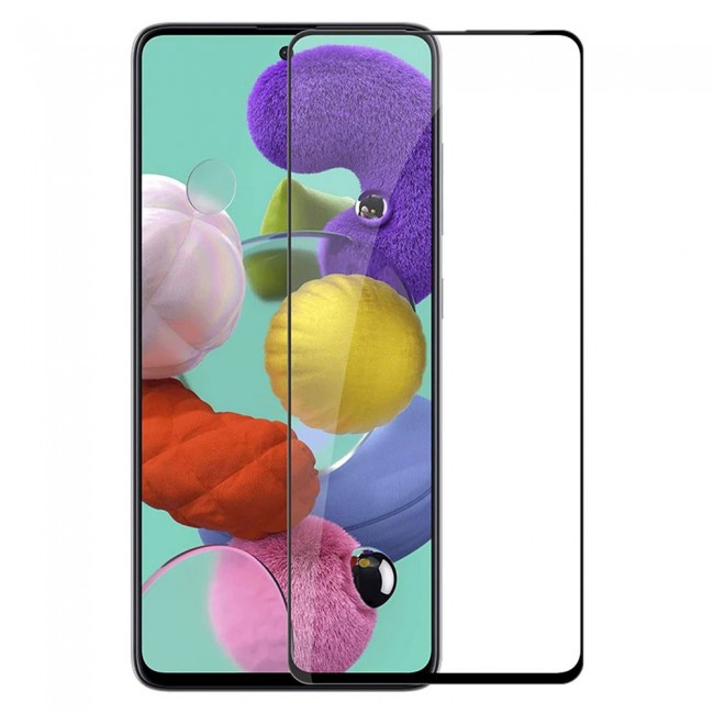 Samsung Galaxy M31s Tempered 3D Glass Ultimate Margoun - Black Frame