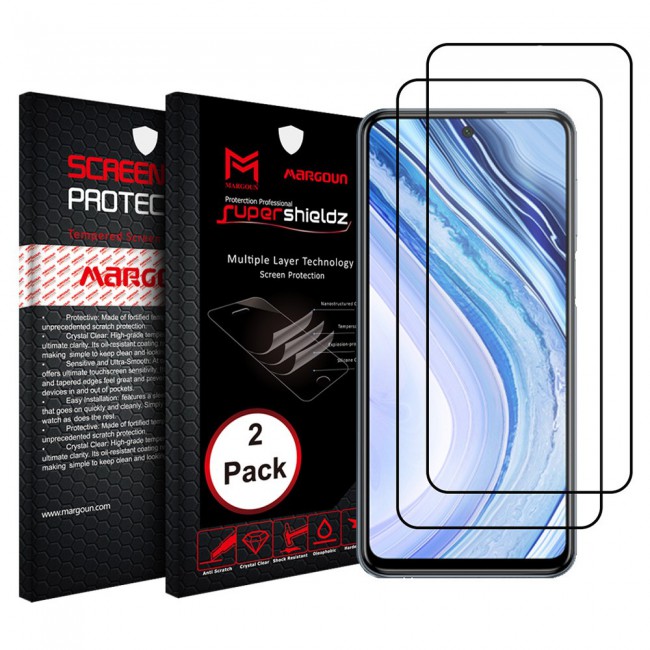 Samsung Galaxy M51 2-Pack 3D Screen Protector Super Shieldz by Margoun - Black Edge