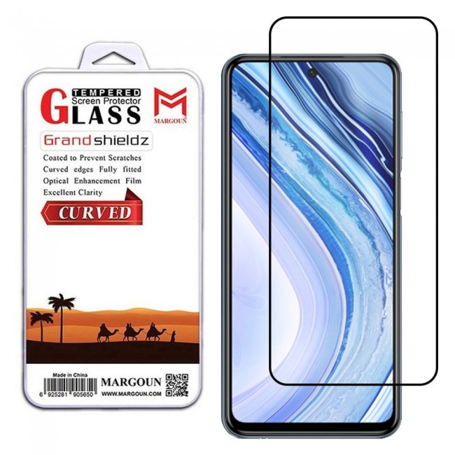 Samsung Galaxy M51 Glass 3D Tempered Screen Protector Grand Shieldz by Margoun - Black Edge