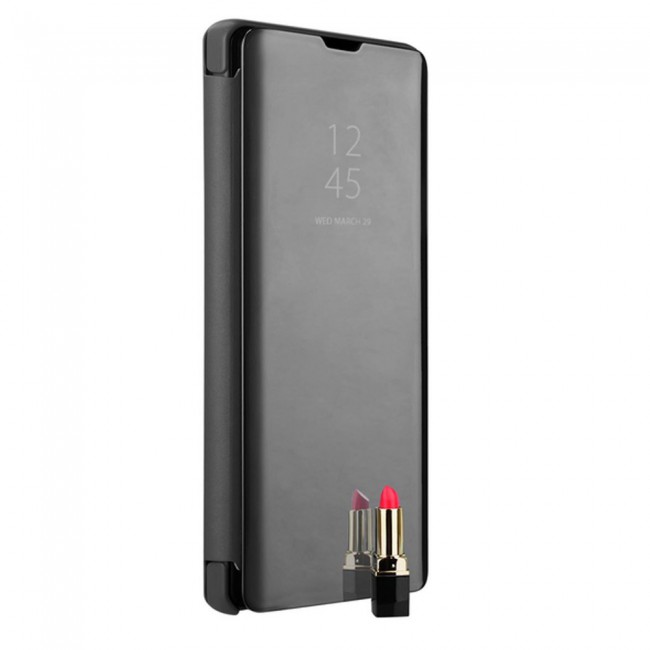 Samsung Galaxy S10 Clear View Flip Case Cover - Black