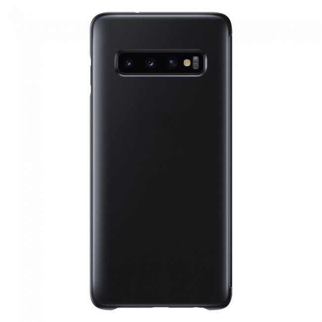 Samsung Galaxy S10 Plus Clear View Flip Case Cover - Black