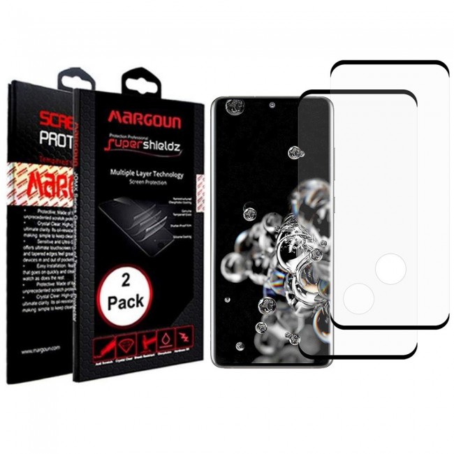 Samsung Galaxy S20 Ultra Screen Protector 3D Glass 2-Pack Super Shields Margoun