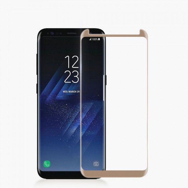 Samsung Galaxy S8 Plus Soft 3D Curved Screen Protector 2Pack Super Shieldz by Margoun - Gold