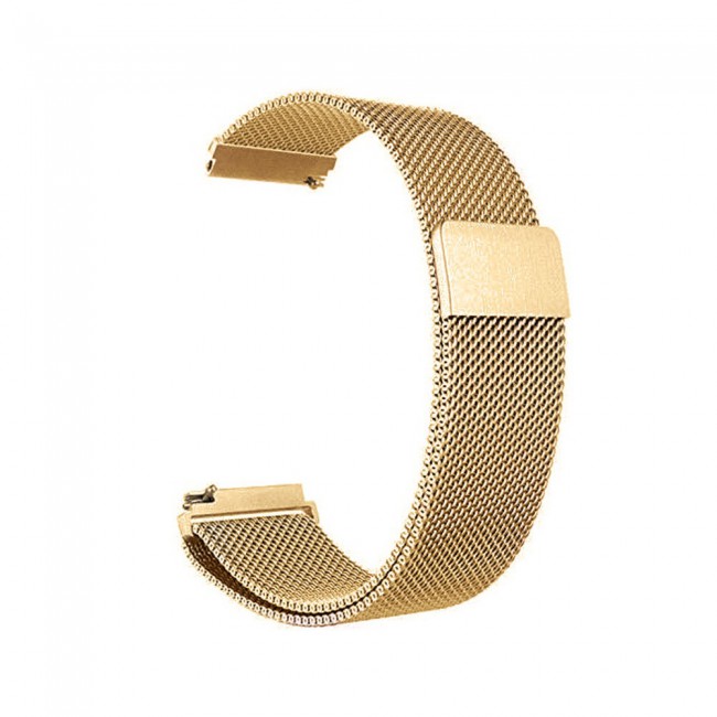 Samsung Galaxy Watch Active and Active 2 40-44mm Milanese Band 20mm Henlein Series by Margoun - Gold